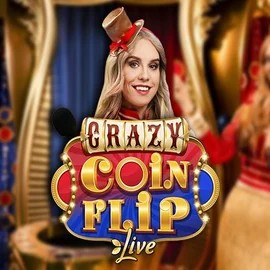 Crazy Coin Flip logo by Evolution at Tiger BingoCrazy Coin Flip