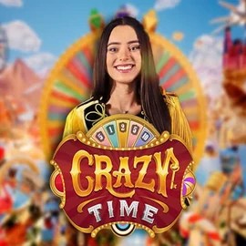 Logo of Crazy Time from Evolution at Tiger Bingo